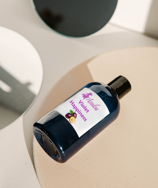 Violet Happiness Organic Hair Oil Azalea Let your hair bloom